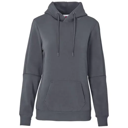 Ladies Vital Hooded Sweater Grey Front